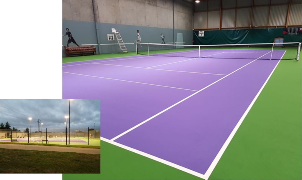 Création de 4 courts de tennis Sport Initiatives